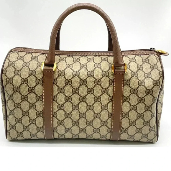 Authentic GUCCI GG Supreme Boston Bag - Picture 2 of 12